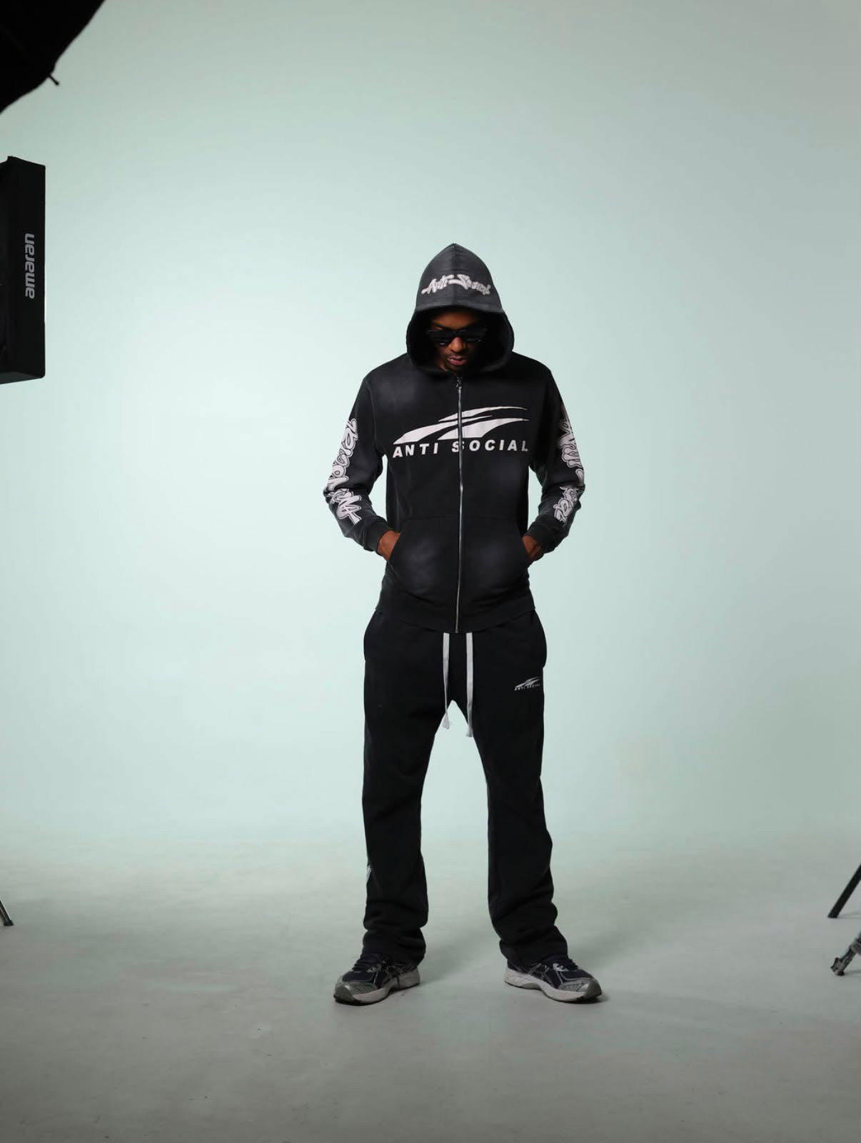 Anti Social Graphic Streetwear Set